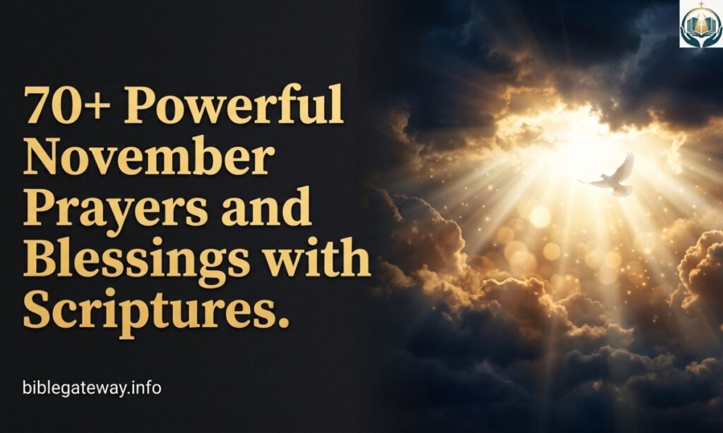 70+ Powerful November Prayers and Blessings with Scriptures